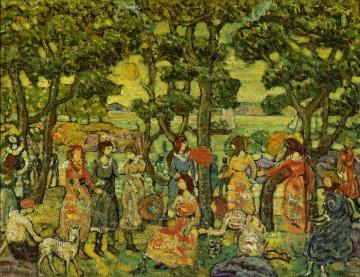 Landscape with Figures Artwork by Maurice Prendergast