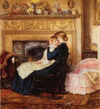 In the Nursery Artwork by Helen Allingham