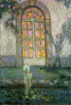 Glass Door on the Garden Artwork by Henri Le Sidaner