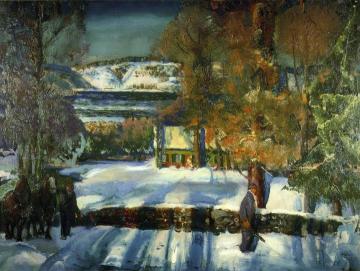 Winter Road Artwork by George Wesley Bellows