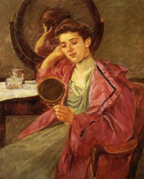 Antoinette at Her Dressing Table Artwork by Mary Cassatt