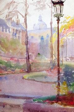 Institute de France (my first sketch) Artwork by Frank Nelson Wilcox