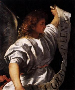 Polyptych Of The Resurrection: Archangel Gabriel Artwork by Titian