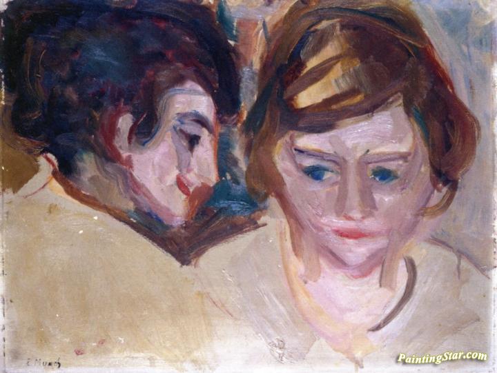 Double Portrait Artwork by Edvard Munch