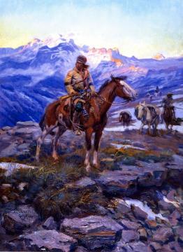 Free Trappers Artwork by Charles Marion Russell