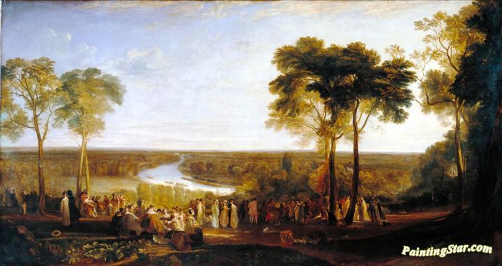 Richmond Hill, on the Prince Regent's Birthday Artwork by Joseph Mallord William Turner