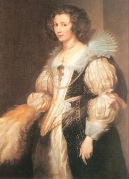 Portrait of Maria Lugia de Tassis Artwork by Anthony van Dyck