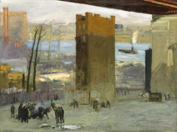 Lone Tenement Artwork by George Wesley Bellows