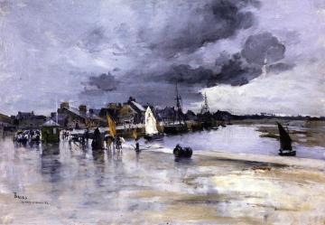 Harbor at St. Vaast, The Hague Artwork by Frank Myers Boggs