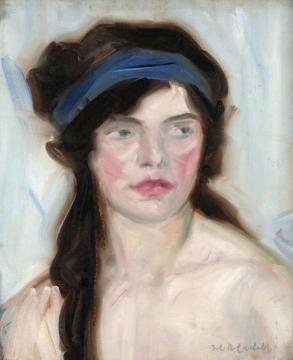 Portrait of a Girl Artwork by Francis Campbell Boileau Cadell
