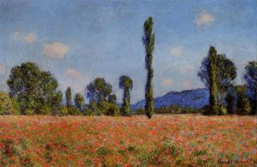 Poppy Field Artwork by Claude Oscar Monet