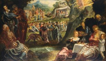 The Worship Of The Golden Calf Artwork by Tintoretto Jacopo