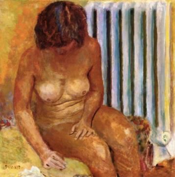 Nude with Radiator Artwork by Pierre Bonnard