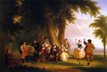 Dance On The Battery In The Presence Of Peter Stuyvesant Artwork by Asher B. Durand
