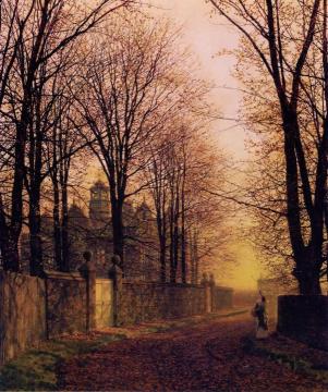 October Gold Artwork by John Atkinson Grimshaw