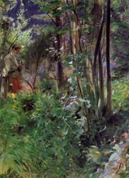A Woman in a Forest Artwork by Anders Zorn