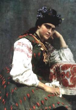 Portrait of Sophia Dragomirova. Artwork by Ilya Yefimovich Repin