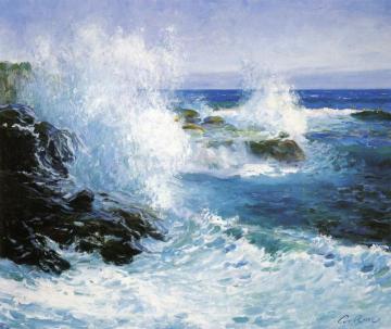 The Sea View Of Cliffs Artwork by Guy Orlando Rose