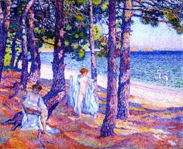 Bathers Under The Pines, At Cavalliere Artwork by Theo van Rysselberghe