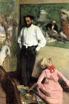 Portrait of Henri Michel-Levy Artwork by Edgar Degas