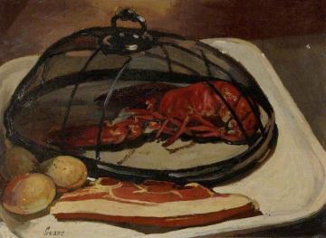 Still Life with a Lobster Artwork by Laura Sylvia Gosse