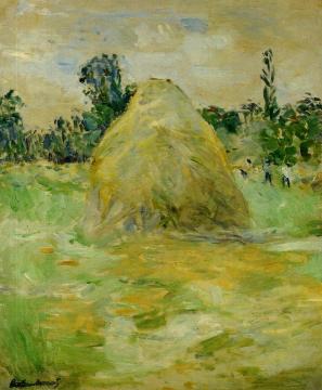 Haystack Artwork by Berthe Morisot