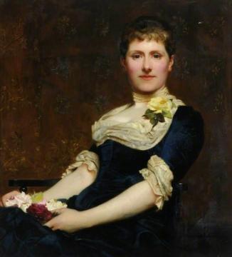 Mrs Champney Artwork by Philip Hermogenes Calderon