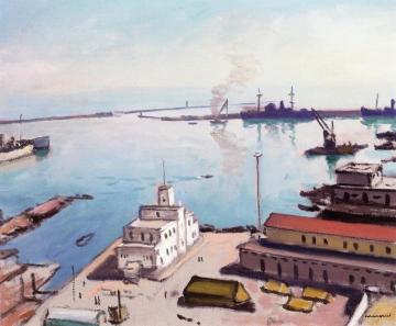 The Customs House and the Port Artwork by Albert Marquet