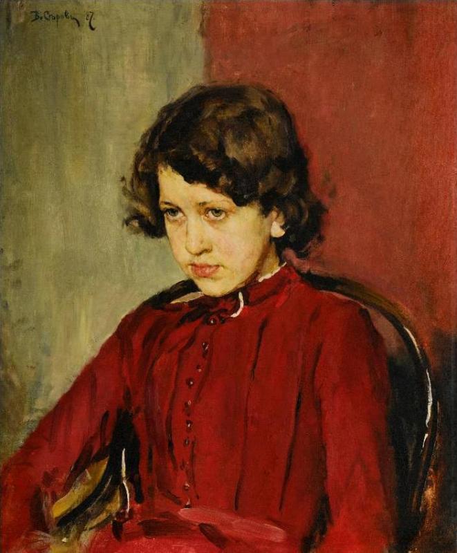 Portrait Of Praskovia Mamontova Artwork by Valentin Serov