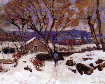 Snow at Murol Artwork by Victor Charreton