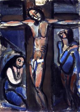 Christ on the Cross Artwork by Georges Rouault