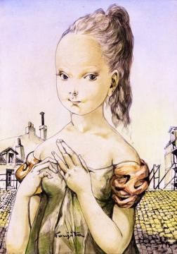 Portrait of a Young Woman Artwork by Tsuguharu Foujita