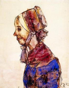 Portrait of Mother Artwork by Christian Rohlfs