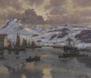 Svolvær, Lofoten Artwork by Conrad Selmyhr