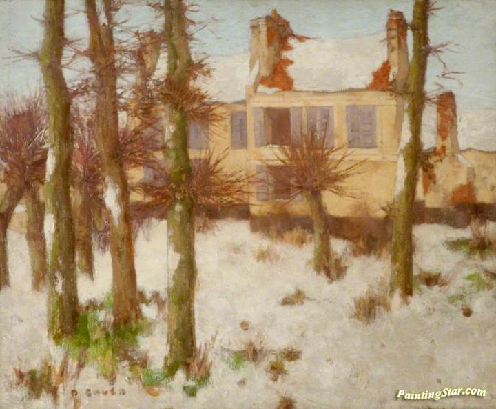 The Ramparts of Montreuil-sur-Mer in Snow Artwork by David Gauld