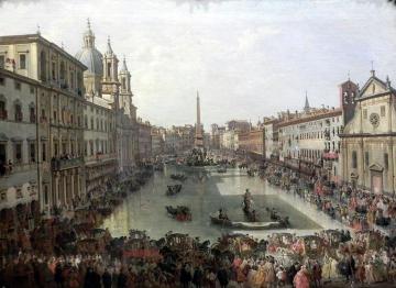 Piazza Navona Artwork by Giovanni Paolo Pannini