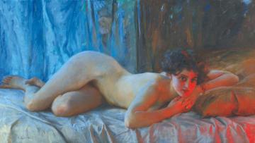 Near The Red Light Artwork by Robert Auer