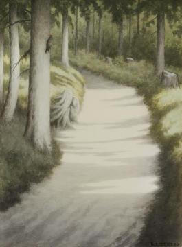 Woodpecker Artwork by Theodor Kittelsen