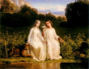 Poem of the Soul 11, Virginitas Artwork by Louis Janmot