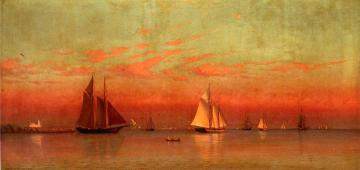 Evening In Gloucester Harbor Artwork by Francis Augustus Silva