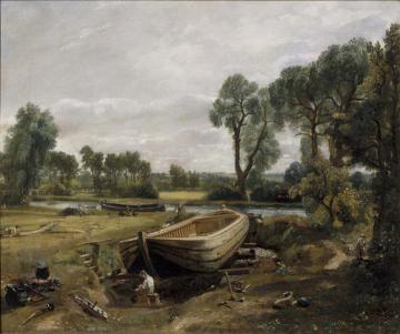 Boat Building Near Flatford Mill Artwork by John Constable