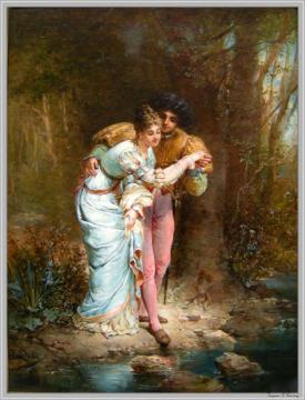A Couple Artwork by Hans Zatzka