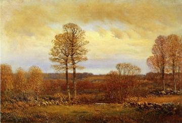 Autumn Morning Artwork by Dwight W. Tryon