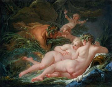 Pan and Syrinx Artwork by Francois Boucher