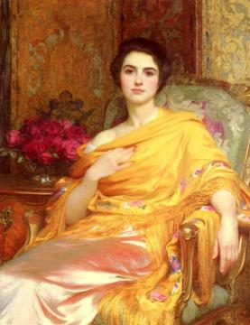 Portrait Of Elsa Artwork by Sir Francis Bernard Dicksee
