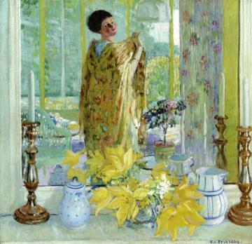 Yellow Tulips Artwork by Frederick Carl Frieseke