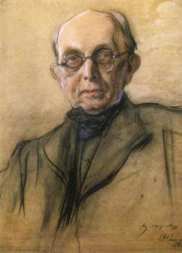 Portrait Of Konstantin Petrovich Pobedonostsev Artwork by Valentin Serov