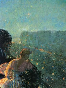 Summer Evening, Paris Artwork by Frederick Childe Hassam
