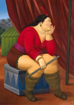 Circus Woman Artwork by Fernando Botero