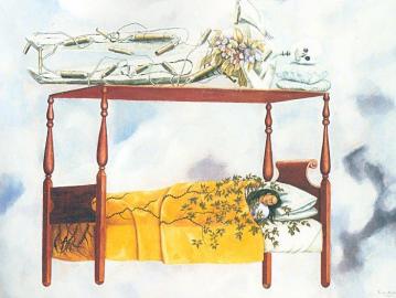 The Dream Artwork by Frida Kahlo